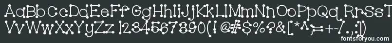 Hellobubblebutt Font – White Fonts on Black Background