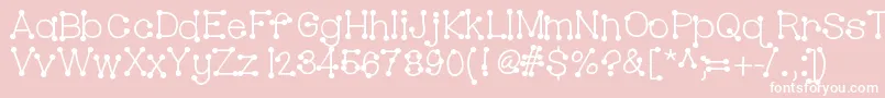 Hellobubblebutt Font – White Fonts on Pink Background