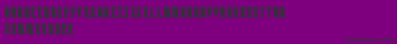 Fonte Blockbaq2 – fontes pretas em um fundo violeta