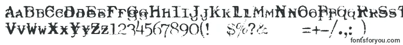 TypewriterRoyal200Trashed-Schriftart – Schriftarten, die mit T beginnen