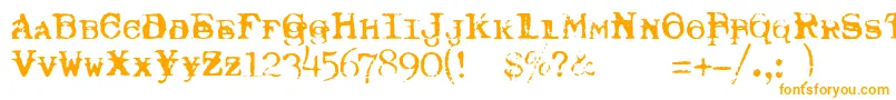 TypewriterRoyal200Trashed Font – Orange Fonts