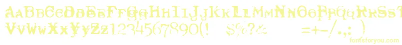 TypewriterRoyal200Trashed Font – Yellow Fonts