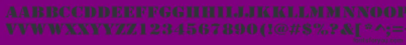 LarchmereWide Font – Black Fonts on Purple Background