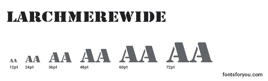 LarchmereWide Font Sizes
