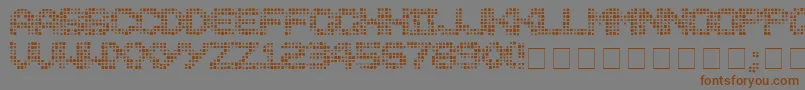 Medicati Font – Brown Fonts on Gray Background