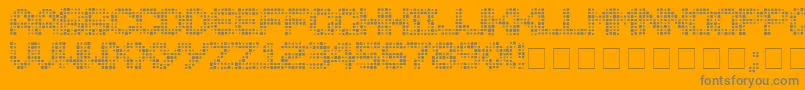 Medicati Font – Gray Fonts on Orange Background