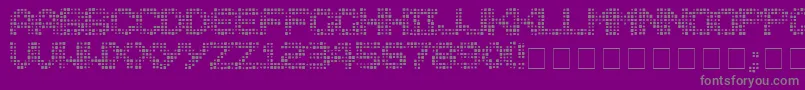 fuente Medicati – Fuentes Grises Sobre Fondo Morado