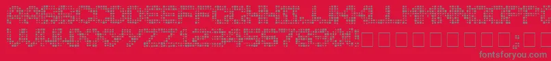 Medicati Font – Gray Fonts on Red Background