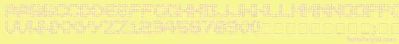 Medicati Font – Pink Fonts on Yellow Background