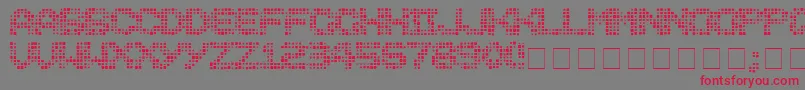Medicati Font – Red Fonts on Gray Background