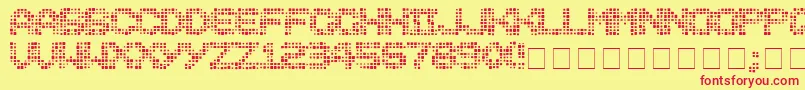 Medicati Font – Red Fonts on Yellow Background