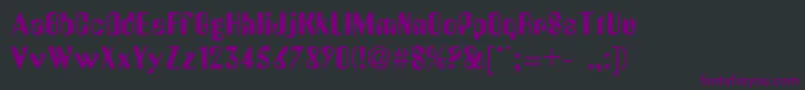 Шрифт AmbossdbNormal – фиолетовые шрифты на чёрном фоне