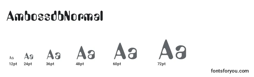 AmbossdbNormal Font Sizes