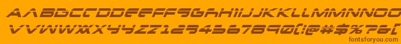 Lisätietoja Newmarslaserital-fontista Newmarslaserital-fontti – ruskeat fontit oranssilla taustalla