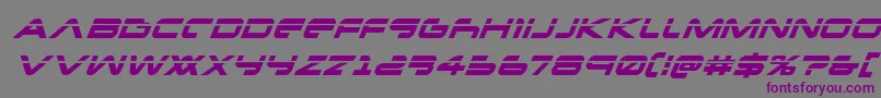 Newmarslaserital Font – Purple Fonts on Gray Background