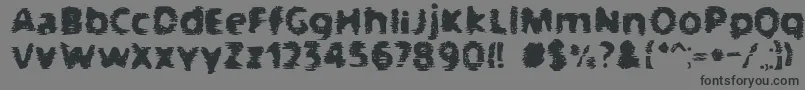 BnGangsters Font – Black Fonts on Gray Background