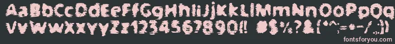 BnGangsters Font – Pink Fonts on Black Background