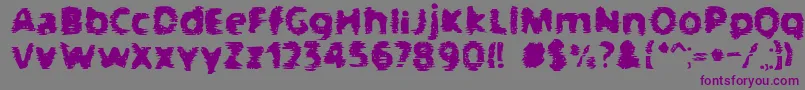 BnGangsters Font – Purple Fonts on Gray Background