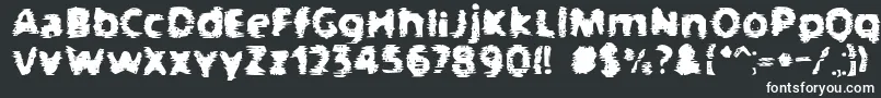 BnGangsters Font – White Fonts on Black Background