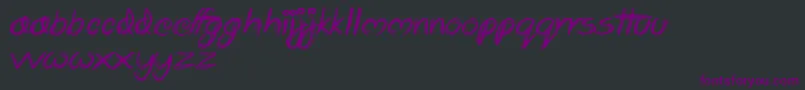 Scrapbooking Font – Purple Fonts on Black Background
