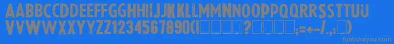 More about Lapresse Font Lapresse Font – Gray Fonts on Blue Background