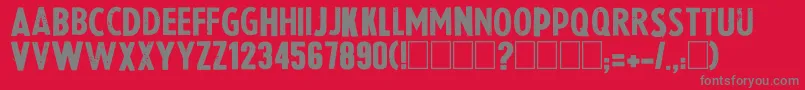 Lapresse Font – Gray Fonts on Red Background