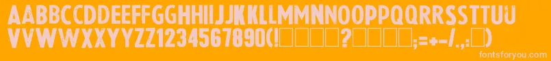Lapresse Font – Pink Fonts on Orange Background