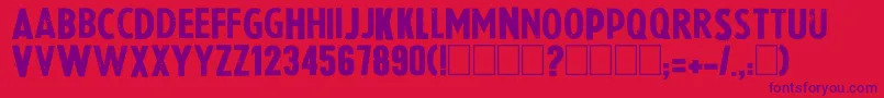 Lapresse Font – Purple Fonts on Red Background