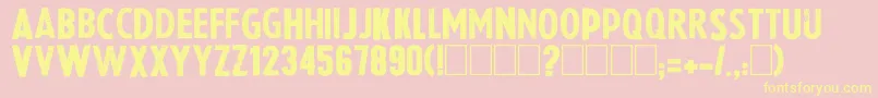 En savoir plus sur la police Lapresse Police Lapresse – polices jaunes sur fond rose