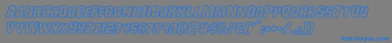 fuente Monsterhunterengraveital – Fuentes Azules Sobre Fondo Gris