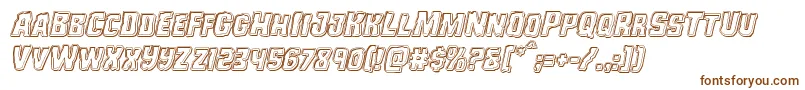 Monsterhunterengraveital Font – Brown Fonts on White Background