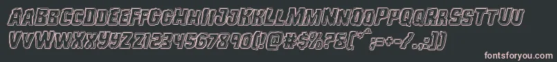 Monsterhunterengraveital Font – Pink Fonts on Black Background