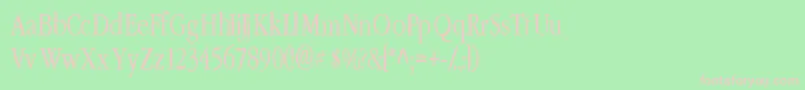 LeffertsCorners Font – Pink Fonts on Green Background