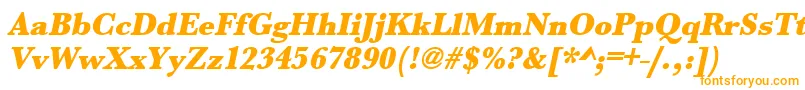 Шрифт UrwbaskertultbolnarOblique – оранжевые шрифты