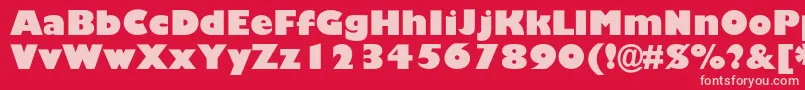 fuente Gillsansblackc – Fuentes Rosadas Sobre Fondo Rojo