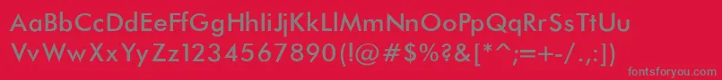 More about FuturaNormal Font FuturaNormal Font – Gray Fonts on Red Background