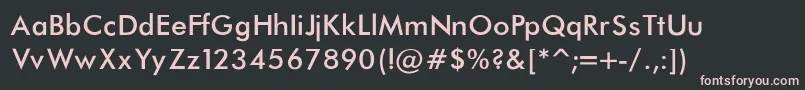 Шрифт FuturaNormal – розовые шрифты на чёрном фоне