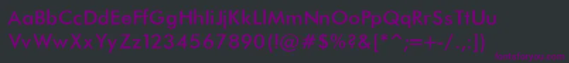fuente FuturaNormal – Fuentes Moradas Sobre Fondo Negro
