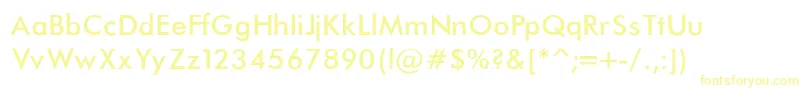 FuturaNormal Font – Yellow Fonts
