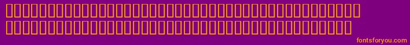 Lainiedaysh Font – Orange Fonts on Purple Background