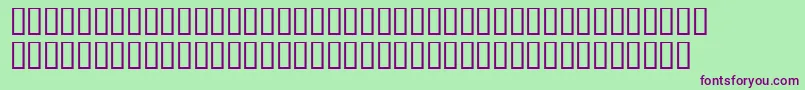 Lainiedaysh Font – Purple Fonts on Green Background