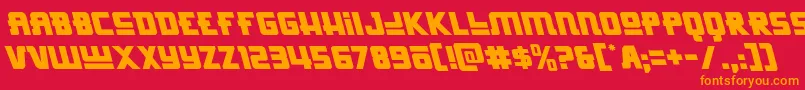 Hongkonghustleleft Font – Orange Fonts on Red Background