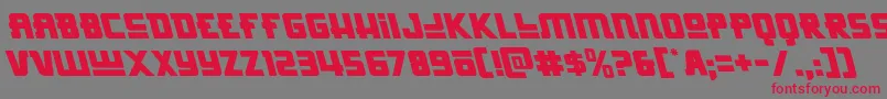 Hongkonghustleleft Font – Red Fonts on Gray Background