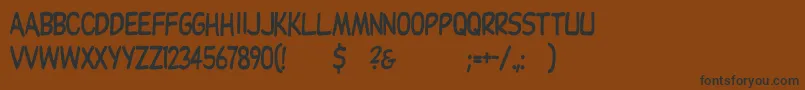 Dupuyheavyth Font – Black Fonts on Brown Background