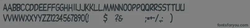 Dupuyheavyth Font – Black Fonts on Gray Background
