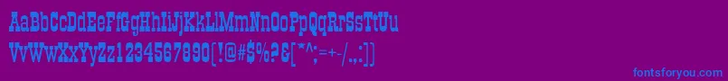 Old Town Font – Blue Fonts on Purple Background