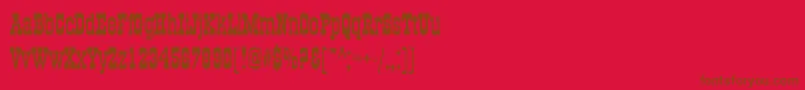 Old Town Font – Brown Fonts on Red Background