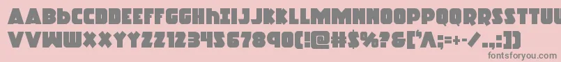 Racketsquad Font – Gray Fonts on Pink Background