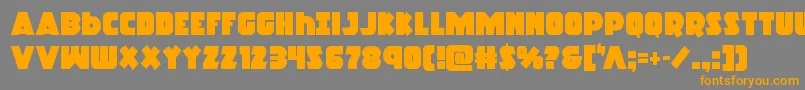 Racketsquad Font – Orange Fonts on Gray Background