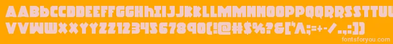 Racketsquad Font – Pink Fonts on Orange Background